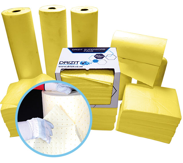 Chemical Absorbent Pads & Rolls